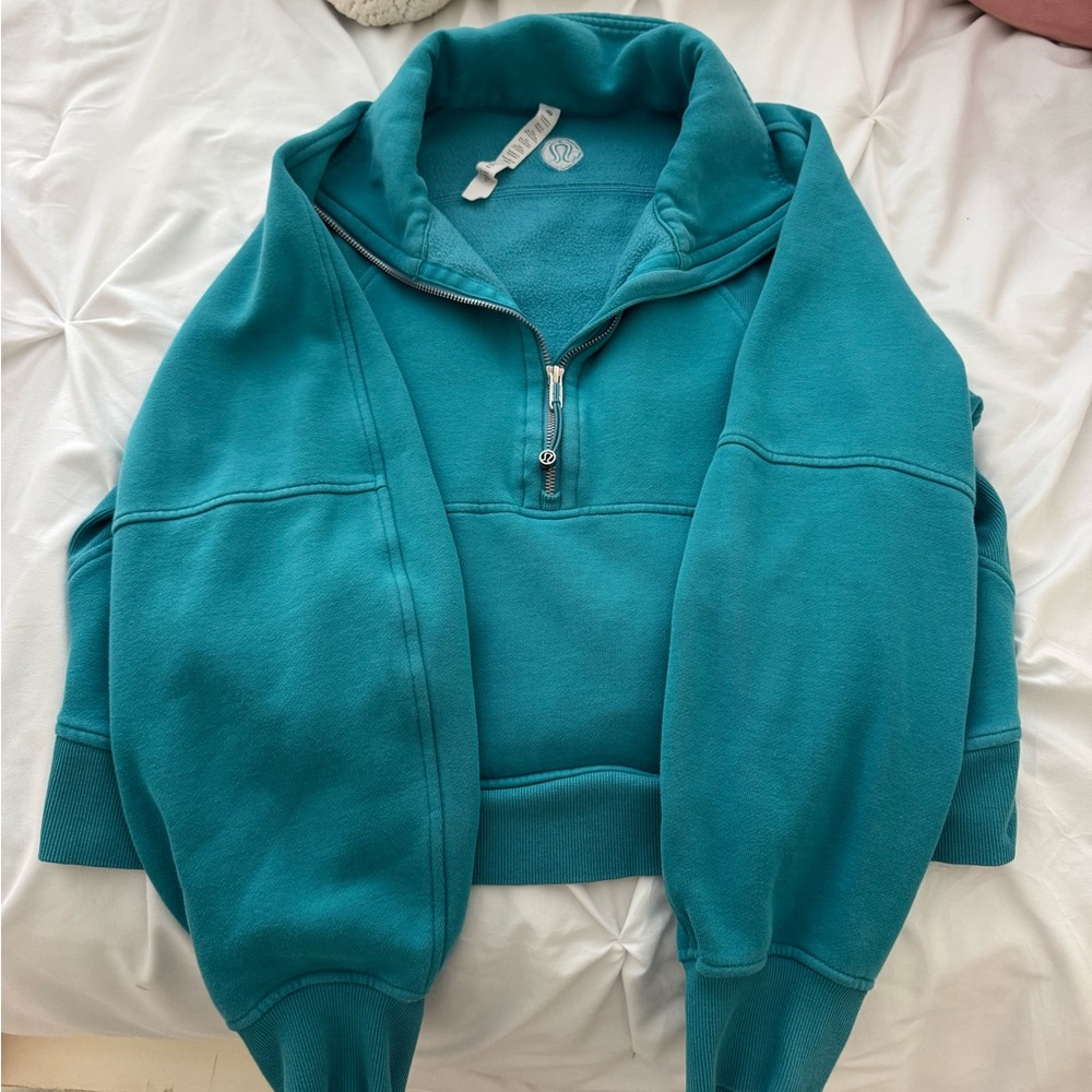 Lululemon Athletica Turquoise Half-Zip Pullover